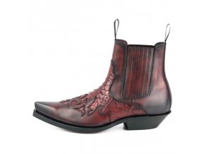 mayura boots rock 2500 red black python (1)