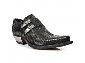 BOTY NEW ROCK M.7934-S2 PITON NEGRO, WEST NEGRO ACERO