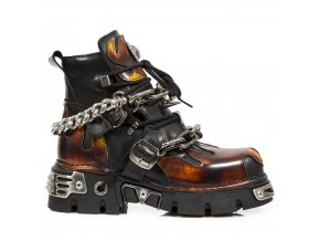 BOTY NEW ROCK  M.1495-C1 ITALI NEGRO, PULIK FUEGO, REACTOR NEGRO TOBERAS OR