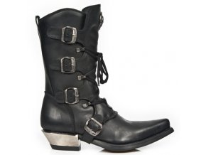 BOTY NEW ROCK M.7993-S1 ITALI NEGRO, WEST NEGRO ACERO