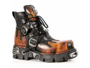 BOTY NEW ROCK M.288-S1 ITALI NEGRO, PULIK FUEGO, REACTOR NEGRO TOBERAS ORIFIC