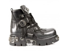 BOTY NEW ROCK M.288-S2 ITALI NEGRO, ANTIK ACERO, REACTOR NEGRO TOBERAS ORIFIC