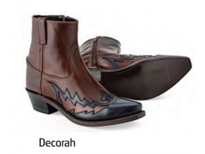 WEsternové boty Jama Old West MF1511 DECORAH Brown/Black