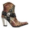 BOTY NEW ROCK M.BULL015-C1 MEXICO CUERO, PITON NEGRO, BULL NEGRO TACON BULL ACERO