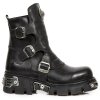 BOTY NEW ROCK M.1482XC-S1 ITALI NEGRO, CRUST NEGRO, REACTOR NEGRO TOBERAS