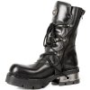 BOTY NEW ROCK M.373-S1 ITALI Y NOMADA NEGRO, PLANING NEGRO M3 ACERO ORIF Y CANA