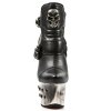 BOTY NEW ROCK M.DEVIL007-C1 NOMADA NEGRO PULIK ACERO DEVIL CALAVERA NEG AC