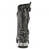 SLEVA - BOTY NEW ROCK M.MR030-S2 VINTAGE RASPADO NEGRO, MOTOROCK NEGRO T.ACERO