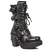 BOTY NEW ROCK M.8366-S8 ITALI NEGRO, NOMADA NEGRO, PLT. NKR T.SKULL OXIDO