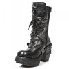 BOTY NEW ROCK M.8366-S8 ITALI NEGRO, NOMADA NEGRO, PLT. NKR T.SKULL OXIDO