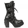 BOTY NEW ROCK M.8366-S8 ITALI NEGRO, NOMADA NEGRO, PLT. NKR T.SKULL OXIDO