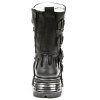BOTY NEW ROCK M.107-S2  ITALI NEGRO, PULIK ACERO, REACTOR NEGRO TOBERAS