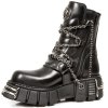 BOTY NEW ROCK M.1011-S1 Itali Negro, TOWER NEGRO ACERO ORIFICIO