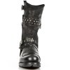 BOTY NEW ROCK M.MR022-S1 BUFALO Negro, Itali Negro, MOTOROCK NEGRO ACERO