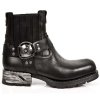 BOTY NEW ROCK M.MR007-S1 Itali Negro, MOTOROCK NEGRO TACON ACERO