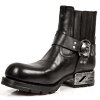 BOTY NEW ROCK M.MR007-S1 Itali Negro, MOTOROCK NEGRO TACON ACERO