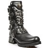 BOTY NEW ROCK M.MR019-C1 ITALI NEGRO, NOMADA NEGRO, MOTOROCK NEGRO ACERO