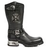 BOTY NEW ROCK M.MR030-S1 ITALI NEGRO, ANTIK NEGRO, MOTOROCK NEGRO T.ACERO