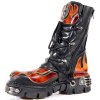 BOTY NEW ROCK M.107-S1 ITALI NEGRO, PULIK FUEGO, REACTOR NEGRO TOBERAS