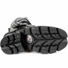 BOTY NEW ROCK M.373-S33 ITALI Y NOMADA NEGRO, PLANING NEGRO M8 ACERO OR Y CAN