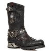 BOTY NEW ROCK M.MR036-C1 BUFALO BURDEOS PULIK BURDEOS MOTOROCK NEGRO TACON