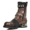 BOTY NEW ROCK M.MR038-C3 ALASKA CUERO ITALI NEGRO CARBONO NEGRO MOTOROCK N