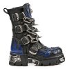 BOTY NEW ROCK M.727-C1 ITALI NEGRO ANTIK AZUL BOX PLANE REACTOR NEGRO TOBE