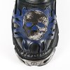BOTY NEW ROCK M.727-C1 ITALI NEGRO ANTIK AZUL BOX PLANE REACTOR NEGRO TOBE
