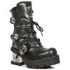 BOTY NEW ROCK M.1044-S1 ITALI NEGRO PLANING NEW NEGRO M8 ACERO