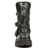 BOTY NEW ROCK M.1044-S1 ITALI NEGRO PLANING NEW NEGRO M8 ACERO