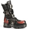 BOTY NEW ROCK M.195-S1 ITALI NEGRO, FLORENTIC ROJO, NEW REACTOR NEGRO ORIFICI