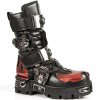 BOTY NEW ROCK M.195-S1 ITALI NEGRO, FLORENTIC ROJO, NEW REACTOR NEGRO ORIFICI