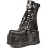 BOTY NEW ROCK M.1473-S3 ITALI NEGRO, SPACE NEGRO