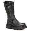 BOTY NEW ROCK M.1601-C8 ITALI NEGRO, REACTOR NEGRO TOBERAS OXIDO MILITAR