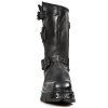 BOTY NEW ROCK M.1601-C8 ITALI NEGRO, REACTOR NEGRO TOBERAS OXIDO MILITAR