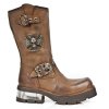 BOTY NEW ROCK M.1601-C4 VENTURE AVIADOR REACTOR MARRON TOBERAS