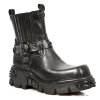 BOTY NEW ROCK M.1621-C8 ITALI NEGRO, REACTOR NEGRO TOBERAS OXIDO MILITAR