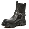 BOTY NEW ROCK M.1621-C8 ITALI NEGRO, REACTOR NEGRO TOBERAS OXIDO MILITAR