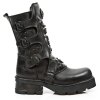 BOTY NEW ROCK M.1619-C4 ITALI NEGRO, PLANING NEGRO M3 OXIDO MILITAR