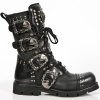 BOTY NEW ROCK M.1474-S1 NOMADA NEGRO, ITALI NEGRO, PLANING NEGRO SIN