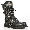 BOTY NEW ROCK M.1474-S1 NOMADA NEGRO, ITALI NEGRO, PLANING NEGRO SIN