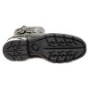 BOTY NEW ROCK M.MR041-C1 ALASKA CUERO PIEL VIVO MARRON MOTOROCK NEGRO TACO
