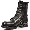 BOTY NEW ROCK M.MR001-C11 ITALI NEGRO, MOTOROCK NEGRO TACON ACERO