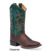 Jama Old West 18127E  CHEYENNE BROWN/TURQUOISE dámská westernová obuv