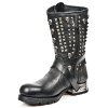 BOTY NEW ROCK M.MR020-C1 BUFALO NEGRO ENCOGIDO MOTOROCK NEGRO TACON ACERO