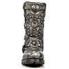 BOTY NEW ROCK M.MR019-S2 VINTAGE RASPADO NEGRO MOTOROCK NEGRO TACON ACERO
