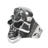 PRSTEN NEW ROCK M.SKULLRING-S1 SKULL RING BIG 24mm Diameter. 537002-N GRAN