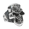 PRSTEN NEW ROCK M.SKULLRING-S1 SKULL RING BIG 24mm Diameter. 537002-N GRAN