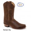 Jama Old West Boots  5554 KANSAS CITY YELLOW BROWN VINTAGE CRACKLE pánská westernová obuv