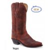 Jama Old West Boots LF1605E VEGAS BURGUNDY PULL UP dámská westernová obuv